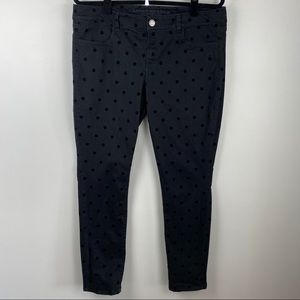 American Eagle Flock Dot Pants Black Size 16
